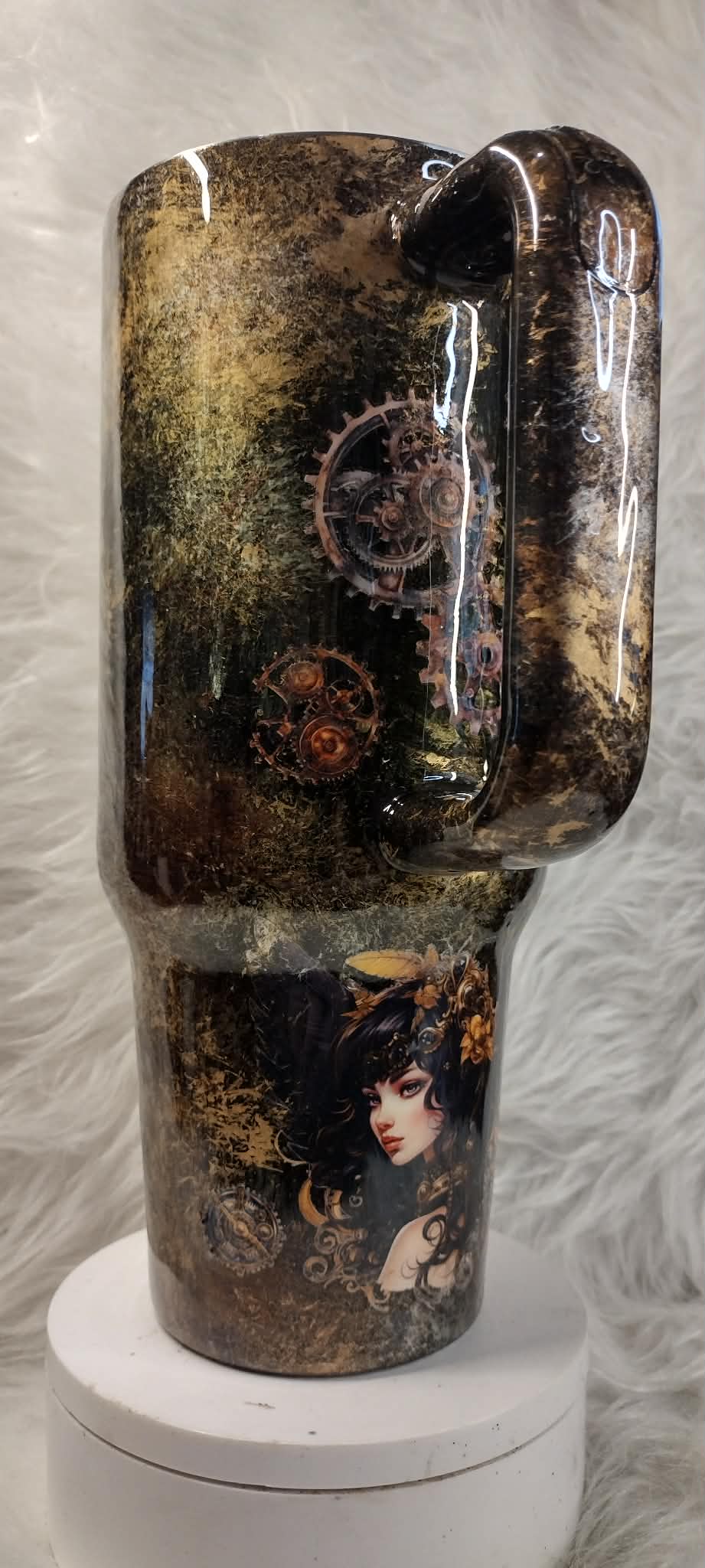 40oz Handle - fairy steampunk