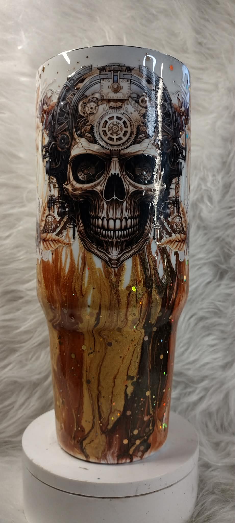 40oz Handle - skull