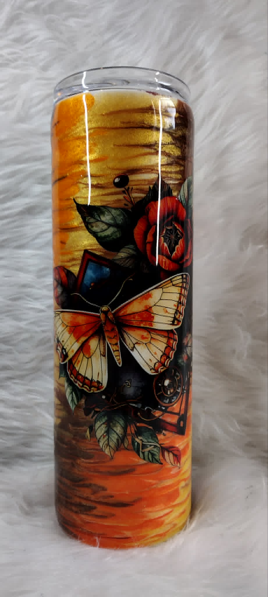 30oz skinny - drag show butterfly